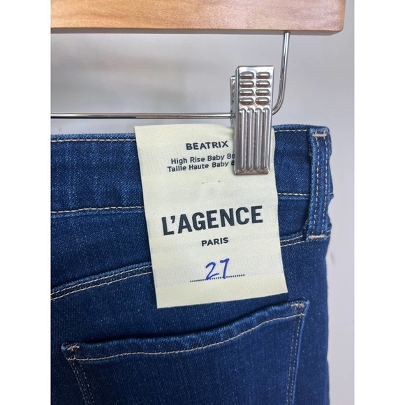 L'Agence Beatrix High Rise Baby Bootcut Jeans Women's Arroyo Size: 27 NWT - Picture 7 of 9